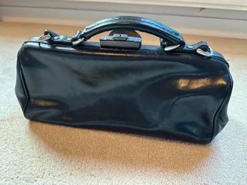 Mutsears dokterstas, zwart leer, klein, zgan beschikbaar voor biedingen