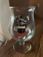 Duvel bierglas glas met wapen rode letters, Nieuw, Duvel, Glas of Glazen, Ophalen of Verzenden