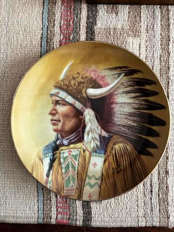Decoratief bord - Native American Chief beschikbaar voor biedingen