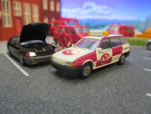 Opel Astra F Caravan - Rietze AvD wegenwacht, Hobby en Vrije tijd, Modelauto's | 1:87, Zo goed als nieuw, Auto, Rietze, Ophalen of Verzenden