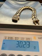Prachtige 14 karaats gouden cuban armband MONACO, Ophalen of Verzenden, Zo goed als nieuw, Goud, Goud