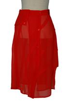 Nieuwe Cora Kemperman rok, chiffon rood, Mt. S, Verzenden, Nieuw, Cora Kemperman, Knielengte