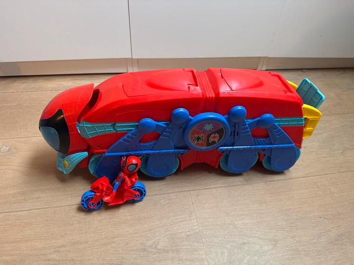 Spiderman / Spidey Bus met Accessoires, Kinderen en Baby's, Speelgoed | Overig, Gebruikt, Jongen of Meisje, Ophalen of Verzenden