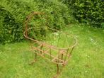 antieke Franse smeedijzeren wieg, Ophalen, Gebruikt, Wieg