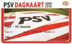 Dagkaart PSV FC Utrecht 2009 2010, Ophalen of Verzenden, Gebruikt, PSV
