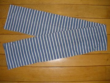 Bretonse sjaal midden blauw ecru streep