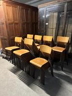 Partij stapelbare vintage stoelen leuk voor café, Huis en Inrichting, Stoelen, Ophalen