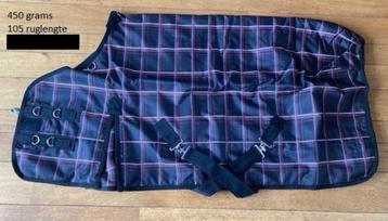 Zwart Winterdeken 450 grams Maat 105 ruglengte beschikbaar voor biedingen