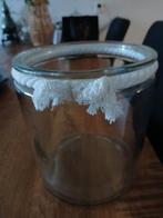 Glazen pot met touw, Ophalen, Zo goed als nieuw
