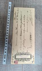 Kwitantie  - ROTTERDAM  Anno 1899, Postzegels en Munten, Ophalen of Verzenden, Overige typen