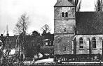 977194 Groesbeek 1957 Gld herv kerk Gelopen met Postzegel, Verzamelen, Ansichtkaarten | Nederland, Ophalen of Verzenden, Gelopen