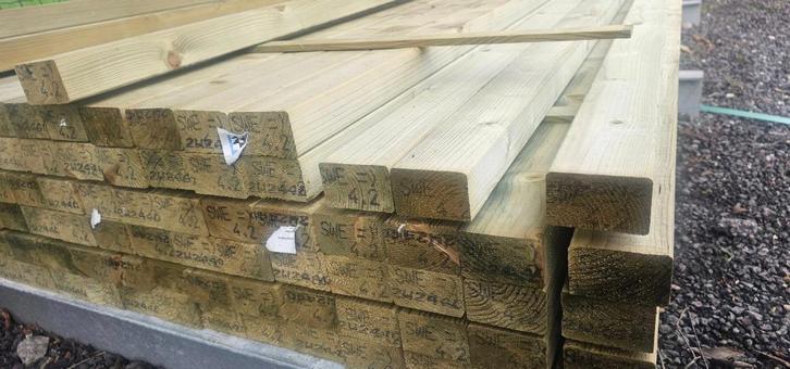 NIEUWE  balken 45x70 Div lengte s geïmpregneerd, Tuin en Terras, Palen, Balken en Planken, Nieuw, Balken, 250 cm of meer, Ophalen