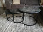 Set van 3 salontafeltjes, Huis en Inrichting, Tafels | Salontafels, Ophalen, 50 tot 100 cm, Rond, 50 tot 100 cm