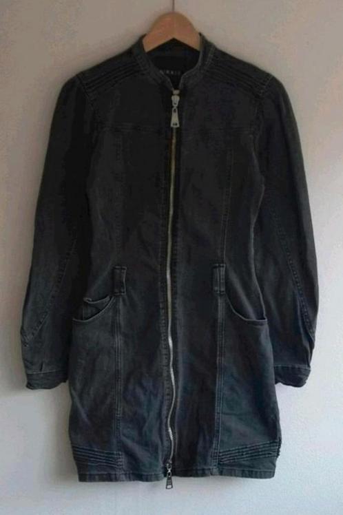 NIKKIE denim jurk / jas ZGAN maat 36, Kleding | Dames, Jurken, Zo goed als nieuw, Maat 36 (S), Grijs, Ophalen of Verzenden