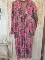 Roze jurk met dierenprint, Maat 42/44 (L), Ophalen of Verzenden, Roze, Onbekend