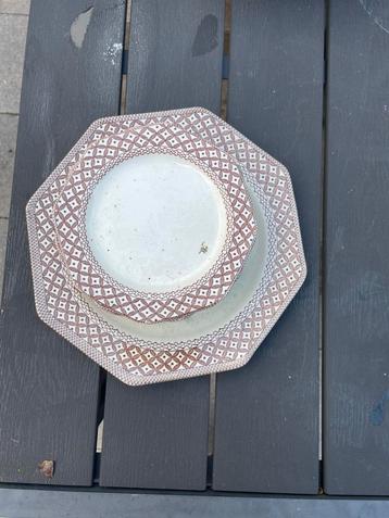 Vinted gebak stel kleur bruin/wit. beschikbaar voor biedingen