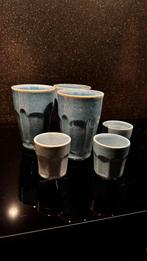 Latte Machiato en espresso mokken - licht blauw, Ophalen, Zo goed als nieuw, Overige stijlen, Kop(pen) en/of Schotel(s)