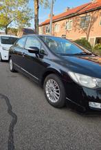 Honda Civic 1.3 Vtec Hybrid 4DR C-tr. 2008 Zwart, Auto's, Honda, 65 €/maand, Stof, Beige, Zwart