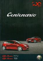Folder Alfa Romeo Mito en 159 Centenario 2010, Ophalen of Verzenden, Gelezen, Alfa Romeo