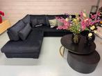 ACTIE - Luxe Velvet Hoekbank Costa Zwart - NIEUW - 250x310cm, Info@oosterbaanwonen.nl, Venus 31 8448CE Heerenveen, Hoekbank, Oosterbaan Wonen