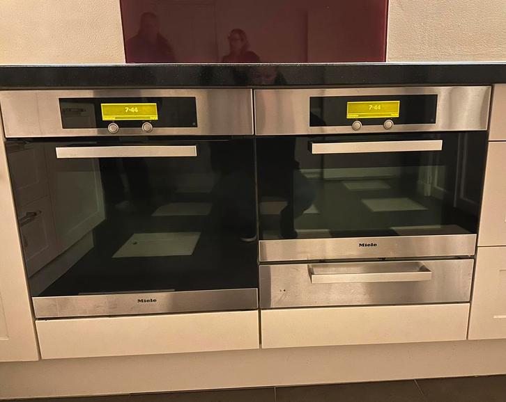 Miele inbouwset: oven pyrolyse + H4060BM + inductie, Huis en Inrichting, Keuken | Keukenelementen, Zo goed als nieuw, Minder dan 100 cm
