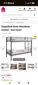 Stapelbed Dixie 90x200cm - Over, Gebruikt, 90 cm, Eenpersoons, 160 tot 180 cm