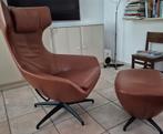 Leolux Caruzzo design relax fauteuil cognac kastanje kleur, Huis en Inrichting, Fauteuils, Ophalen, Repos design stijl, 75 tot 100 cm