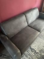 Bankstel 3-zits br 210 x d 100 Hocker 75x75 kleur antraciet, Huis en Inrichting, Banken | Bankstellen, Ophalen, Gebruikt, Driepersoons