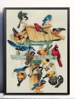 Borduurpakket vogels, Hobby en Vrije tijd, Borduren en Borduurmachines, Ophalen of Verzenden, Zo goed als nieuw, Borduurpakket