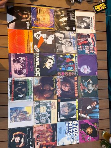 Verzameling Vinyl Singles | 70s 80s Pop Disco Rock beschikbaar voor biedingen
