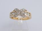 Brede 14 karaat Gouden Ring Baguette Damesring M17, Jw, Verzenden, Nieuw, 17 tot 18