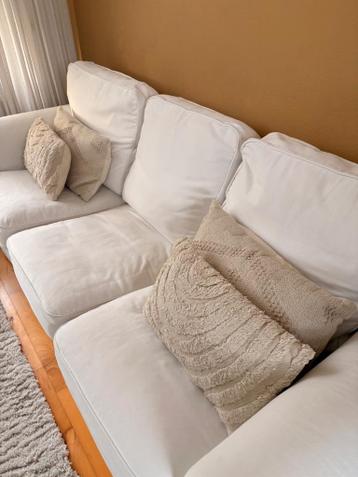 Witte Ikea Ektorp 3 zitsbank - afbeelding 3