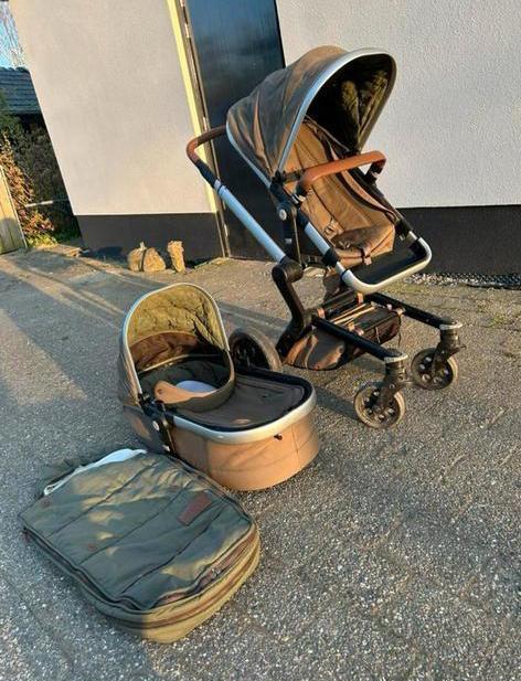 Joolz day earth kinderwagen, Kinderen en Baby's, Kinderwagens en Combinaties, Gebruikt, Kinderwagen, Luchtbanden, Met reiswieg