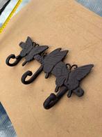 Gietijzeren vlinder kapstok, Wandkapstok, Ophalen of Verzenden, Zo goed als nieuw, Minder dan 100 cm