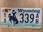 Wyoming 339 AB Kentekenplaat Nummerbord, Verzamelen, Overige Verzamelen, Ophalen of Verzenden, Gebruikt