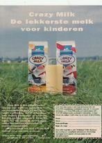 retro reclame 1997 Coberco zuivel Crazy Milk voor kinderen, Verzamelen, Verzenden, Overige typen