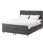 IKEA Dunvik boxspring met topper, Huis en Inrichting, Slaapkamer | Boxsprings, Ophalen, Zo goed als nieuw, Tweepersoons, 160 cm
