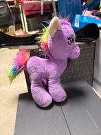 Paarse Paardenknuffel Regenboog Manen, Ophalen of Verzenden, Gebruikt, Paard