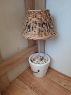 Riviera maison rattan lampenkapje, Ophalen, Gebruikt, Rond, Minder dan 25 cm