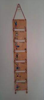 houten weekplanner, Ophalen, Gebruikt, Wanddecoratie