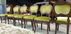 6 klassiek noten Chippendale barok lodewijk eetkamer stoelen, Antiek en Kunst, Antiek | Meubels | Stoelen en Banken, Ophalen