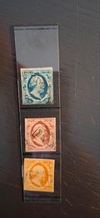 Kon.willem III 1852 nvph nr 1-3 bieden, Ophalen of Verzenden