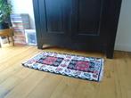 Oosterse kelim, kleedje, kleed in beige-rood-zwart 100 x 54, Crème, 200 cm of meer, Zo goed als nieuw, Oosters