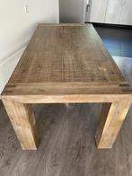 Houten eetkamertafel, Ophalen, Gebruikt, 50 tot 100 cm, Vijf personen of meer