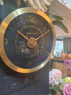 Gouden Housevitamin Klok met Thermometer, Ophalen of Verzenden, Nieuw, Analoog, Wandklok