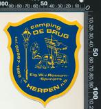 Sticker: Camping De Brug - Herpen (1), Ophalen of Verzenden, Zo goed als nieuw, Bedrijf of Vereniging