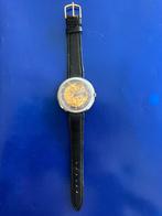 Vulcain skeleton horloge automatic, Overige merken, Leer, Staal, Polshorloge
