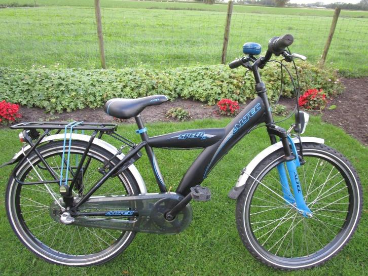 Altec Speed jongensfiets met 3 versnellingen, 24 inch., Fietsen en Brommers, Fietsen | Jongens, Gebruikt, 24 inch, Handrem, Versnellingen