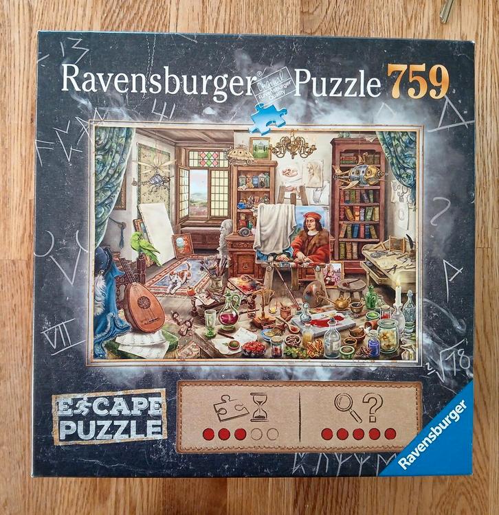 Escape puzzel, Hobby en Vrije tijd, Denksport en Puzzels, Zo goed als nieuw, 500 t/m 1500 stukjes, Ophalen of Verzenden