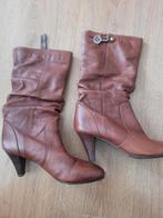 Bruine leren laarsjes maat 36. -Afgeprijsd!!!, Bruin, Lage of Enkellaarzen, Ophalen of Verzenden, Zo goed als nieuw